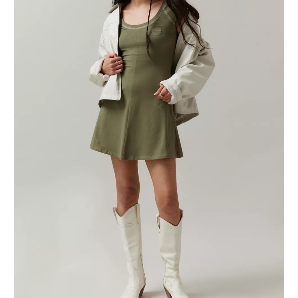 BDG Urban Outfitters Green Annabelle Tee Mini Dress Scoop Neck Sundress Mini